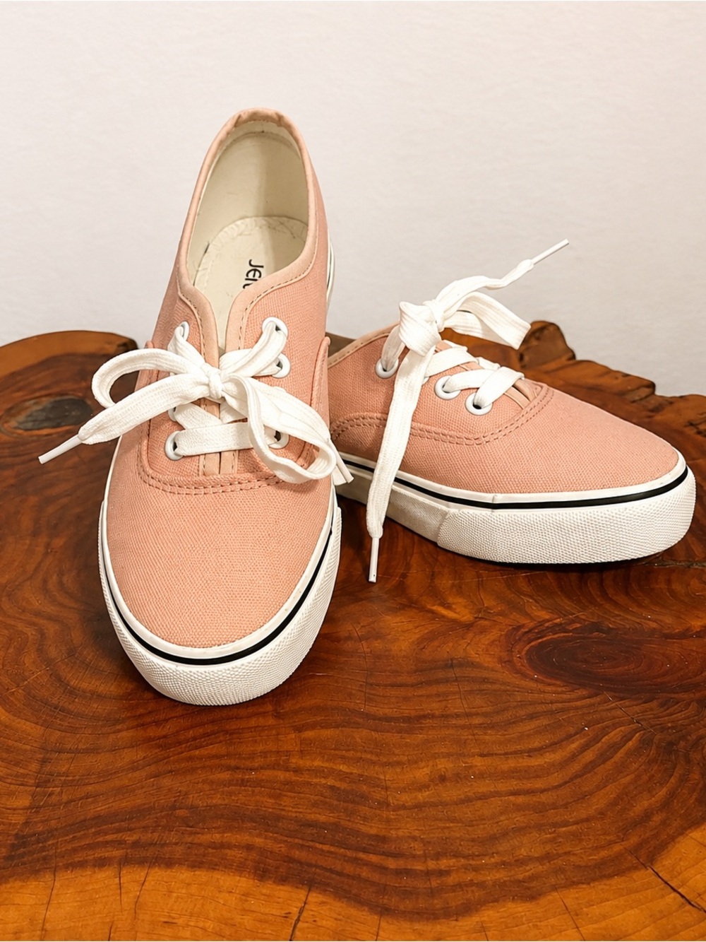 Jenn Ardor Light Pink Canvas Sneakers